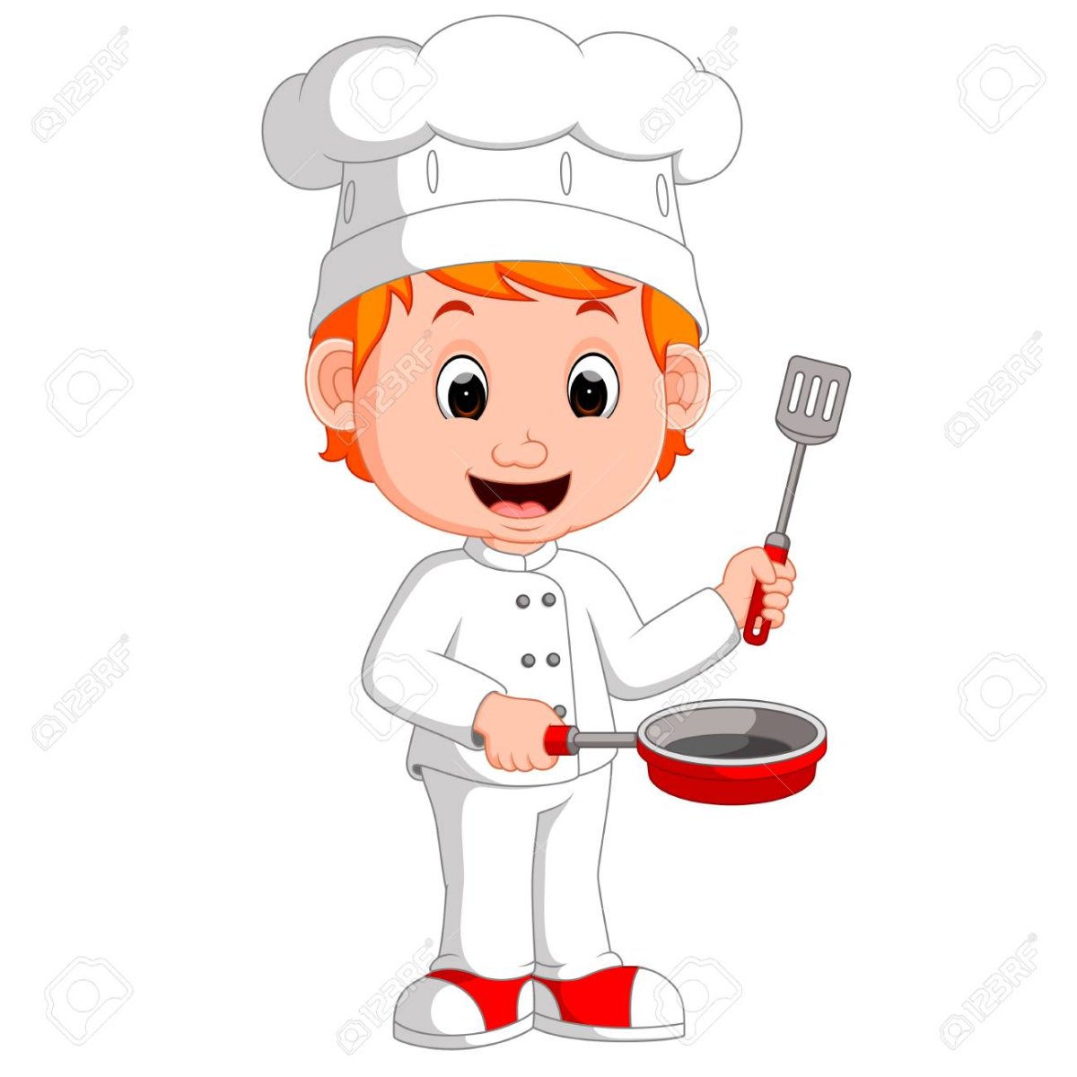 Милый мультяшный повар