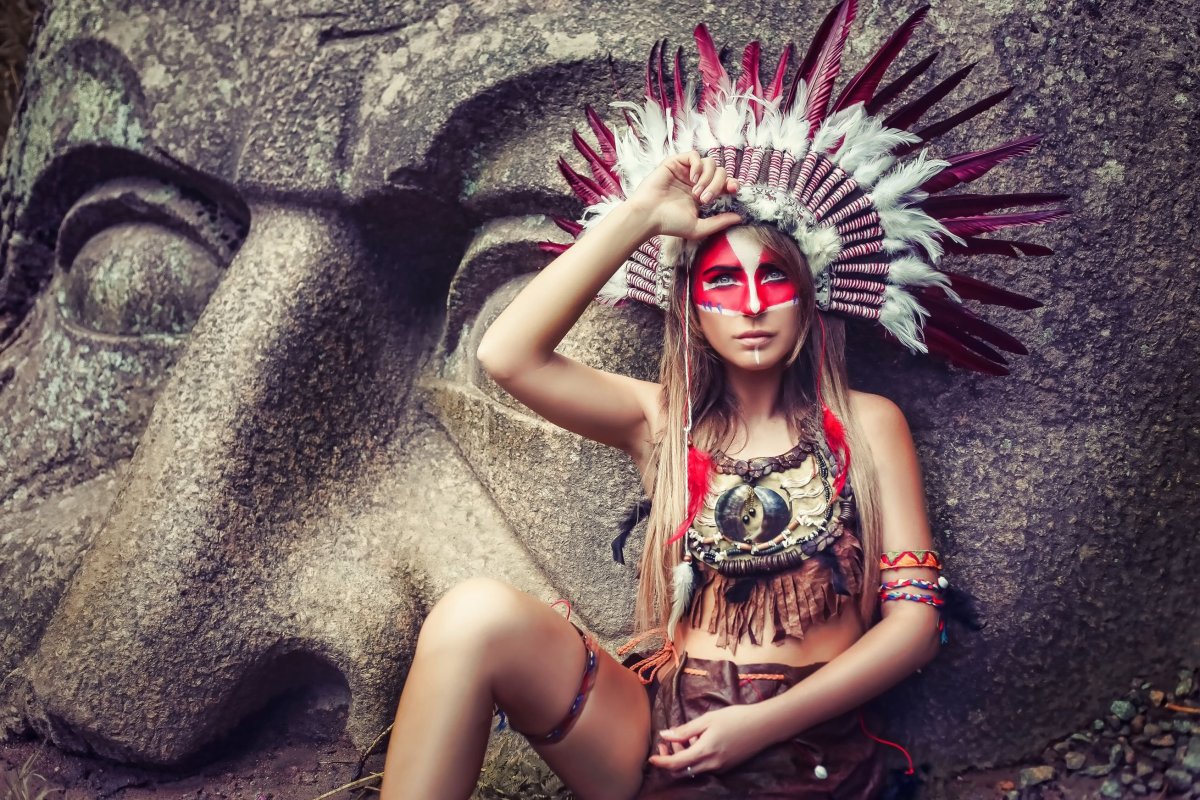 Фешин индейская девушка