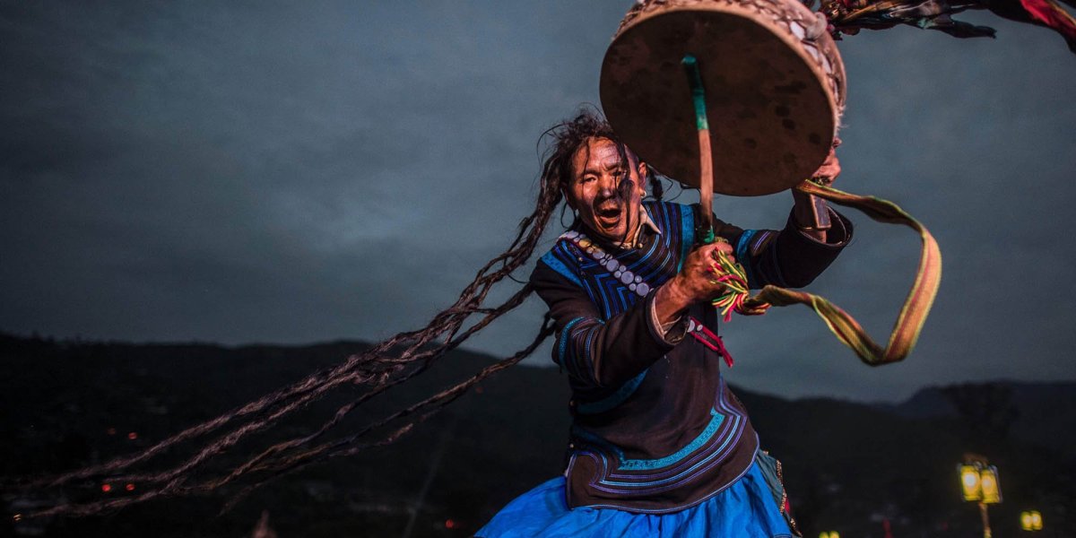 Камлание Алтайского шамана