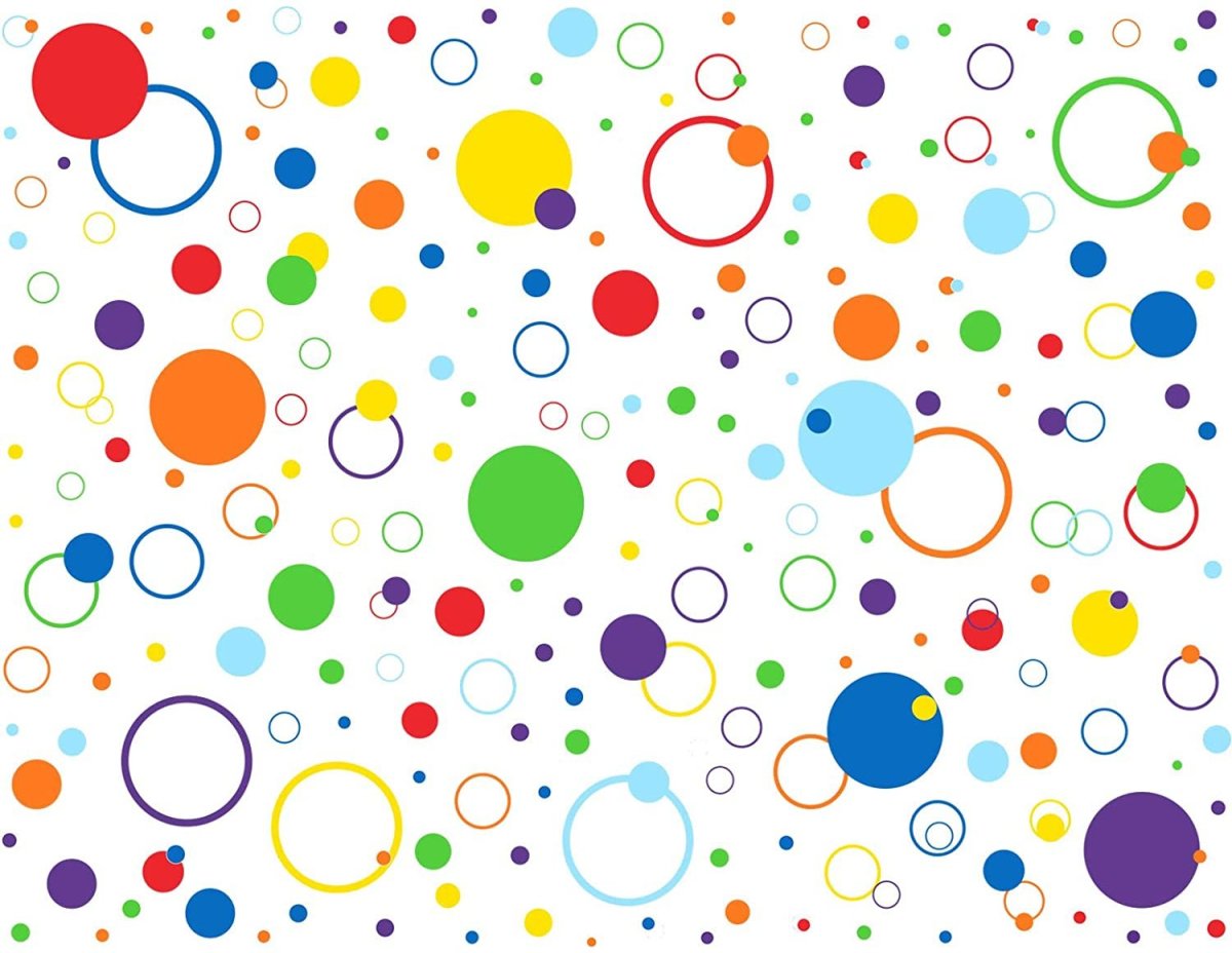 Фон с разноцветными точками