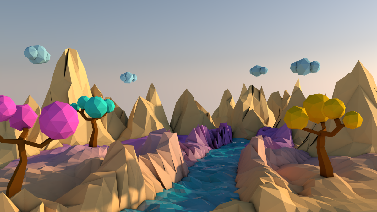 Лоу Поли 3d Египет