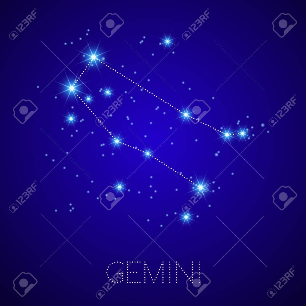 Созвездие близнецов на небе фото