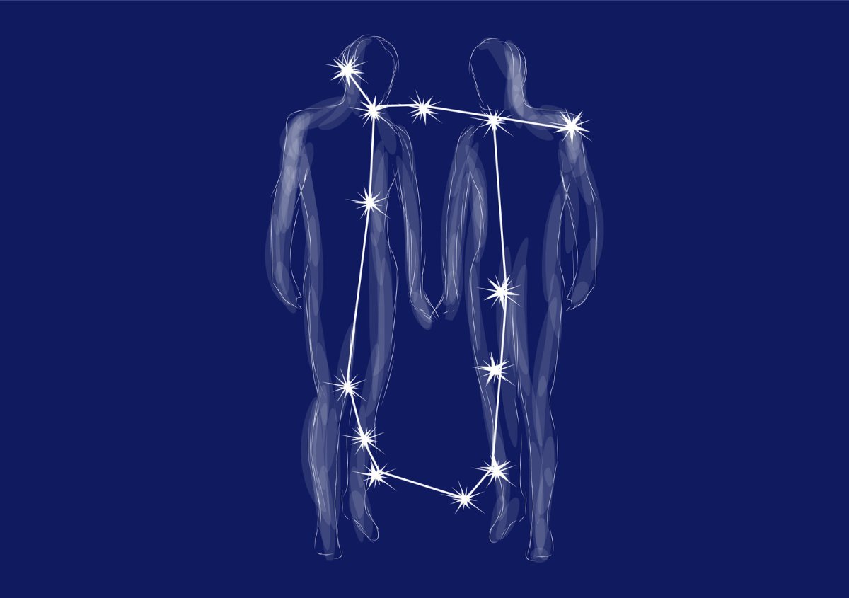 Созвездие Близнецы вектор