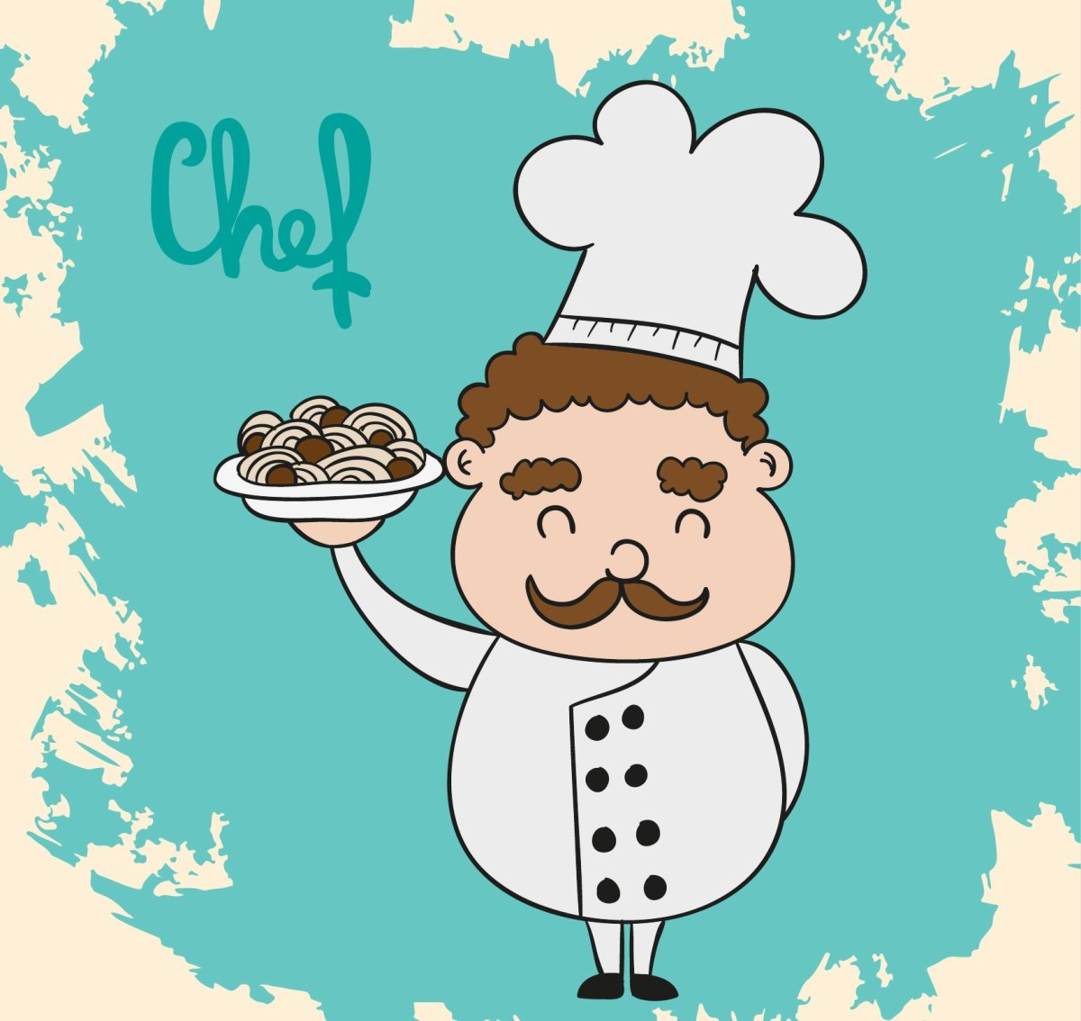 Повар вектор