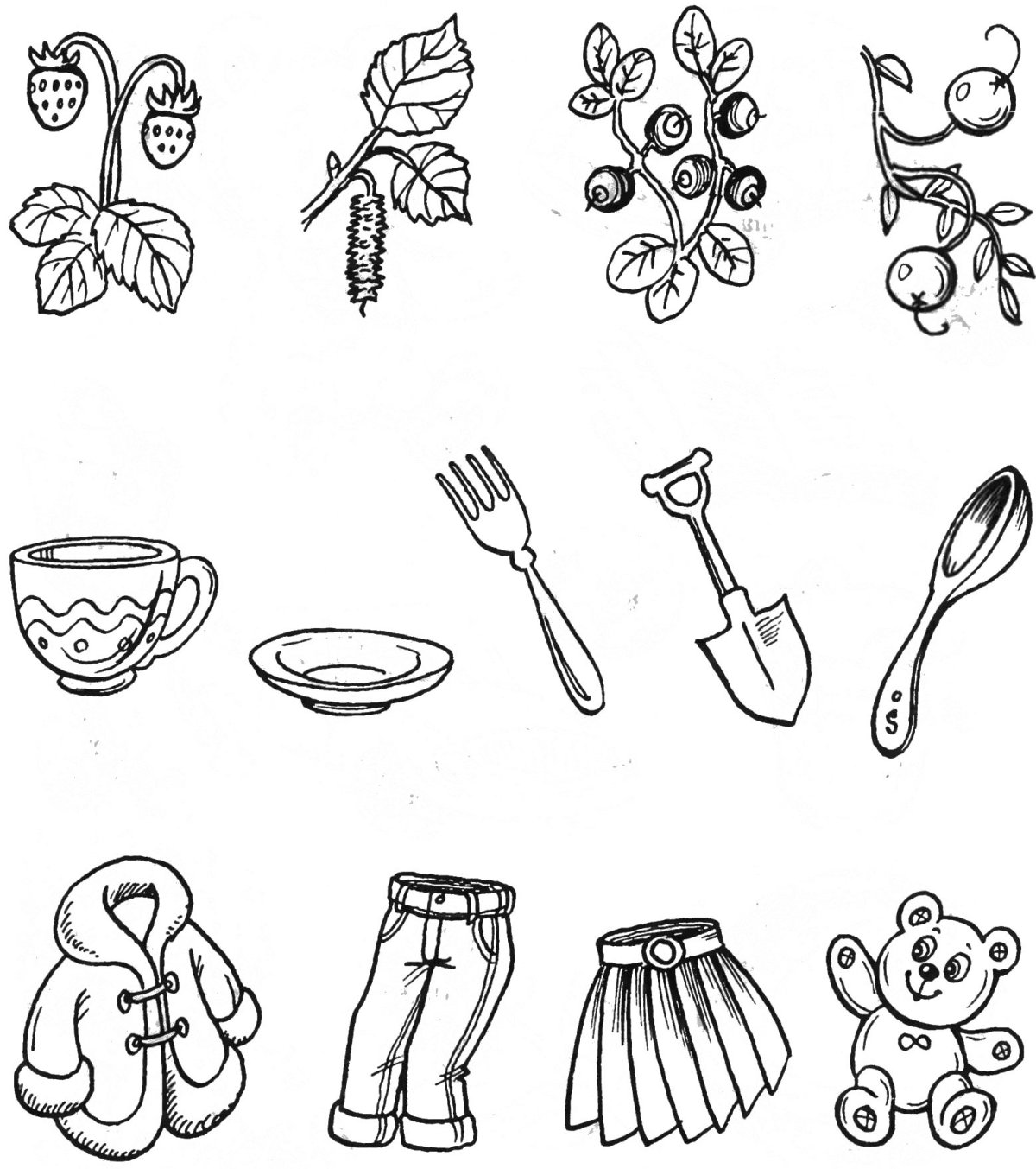 Найди лишний предмет для дошкольников