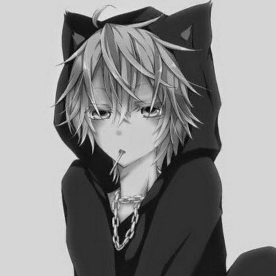 Аниме парень с челкой на глазах