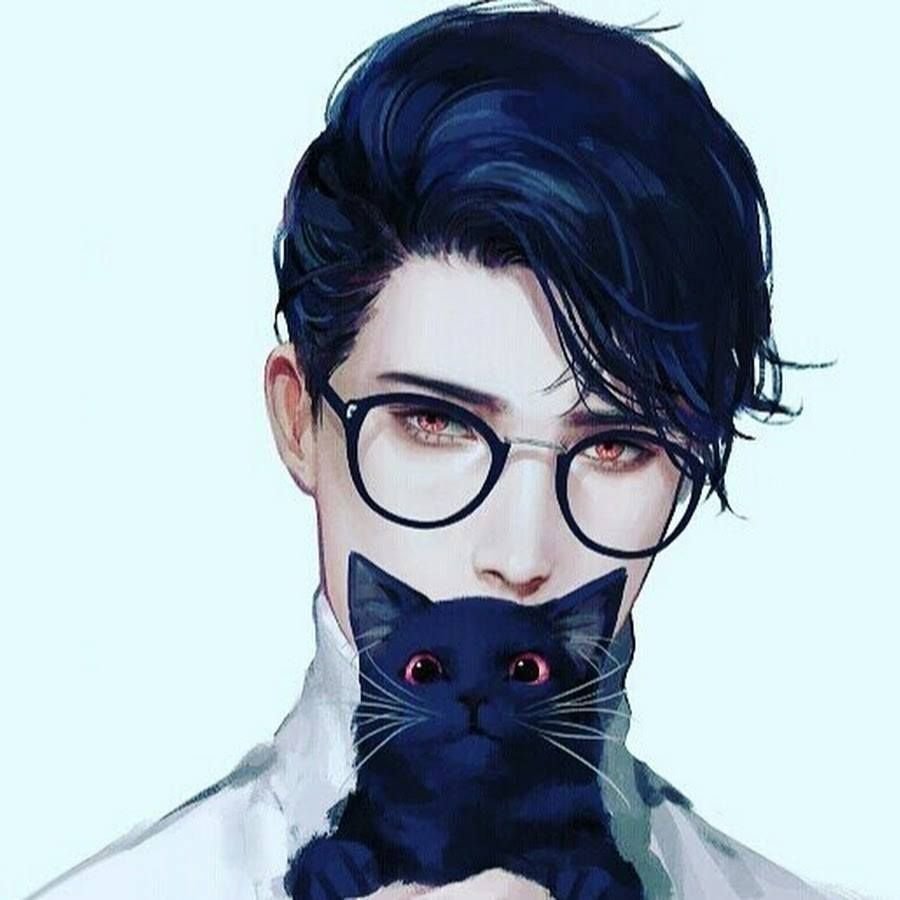 Парень в очках арт