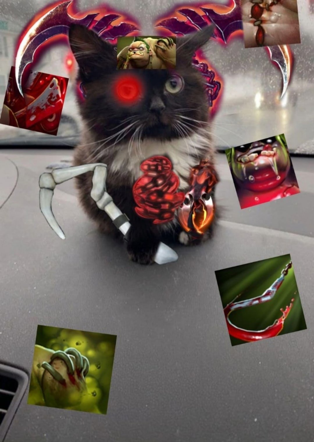 Кот Bloodseeker дота 2