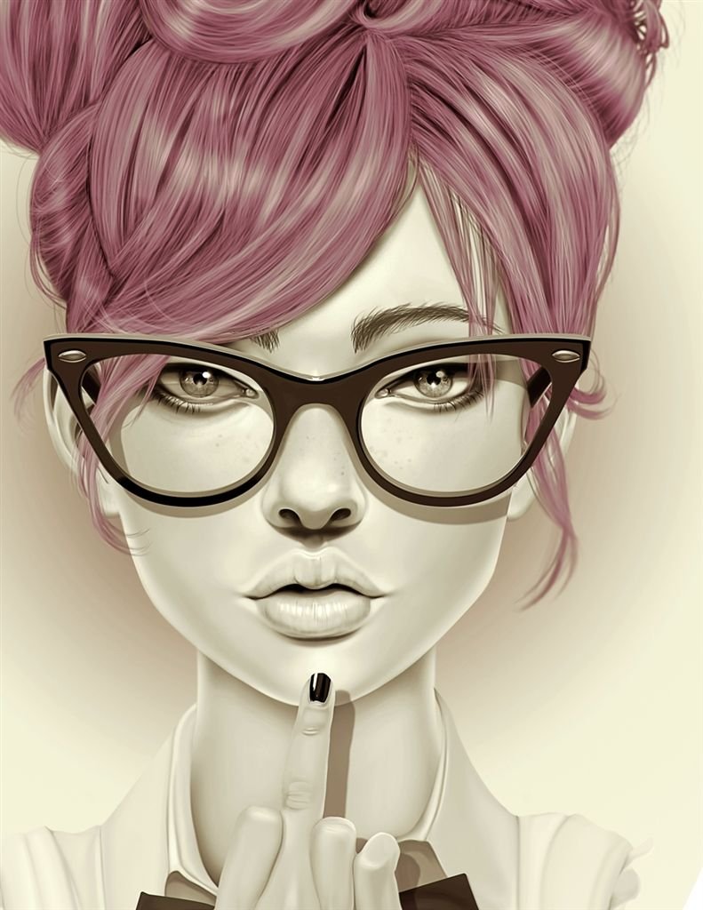 Мультяшная девушка