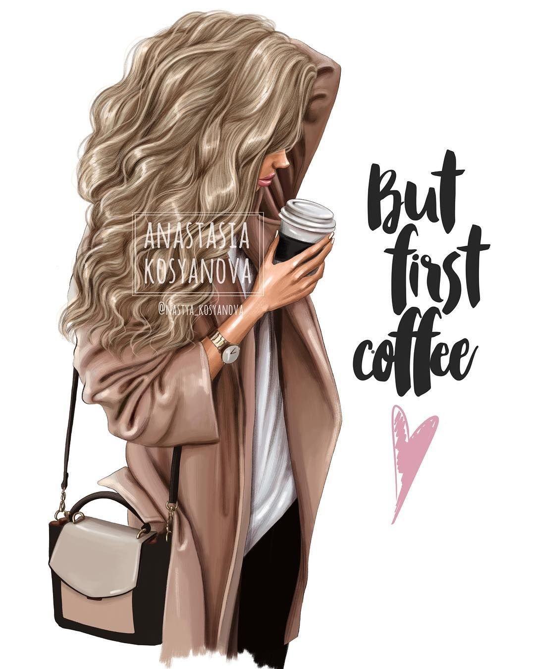 Мультяшная девочка с ресничками