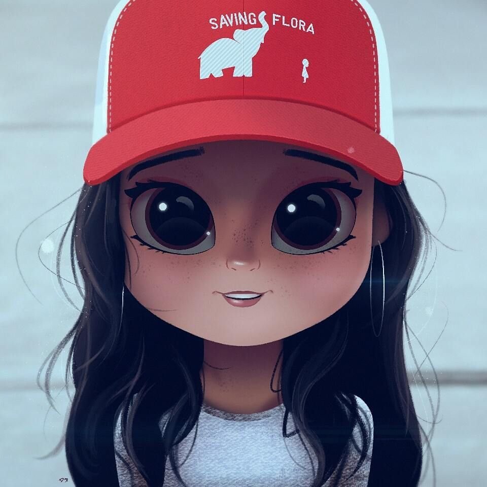 Милые мультяшные девушки