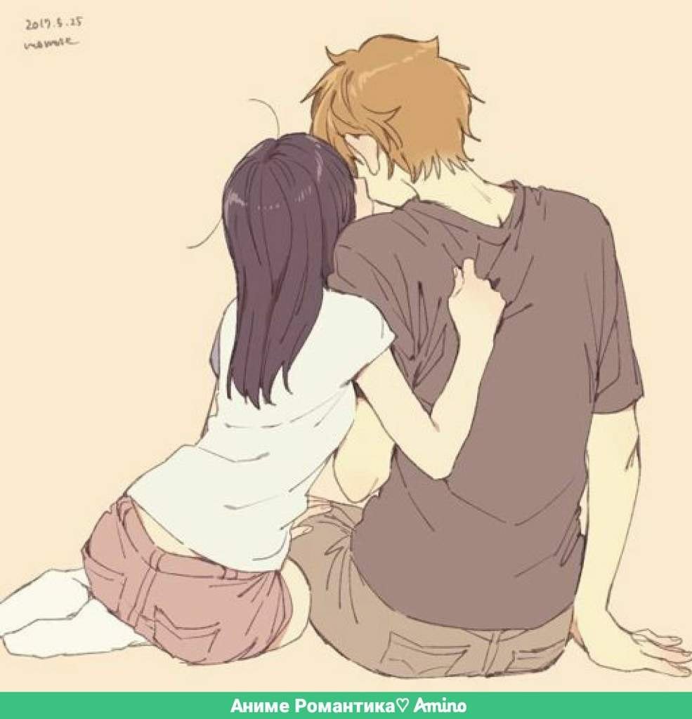 Пара под одной кофтой аниме