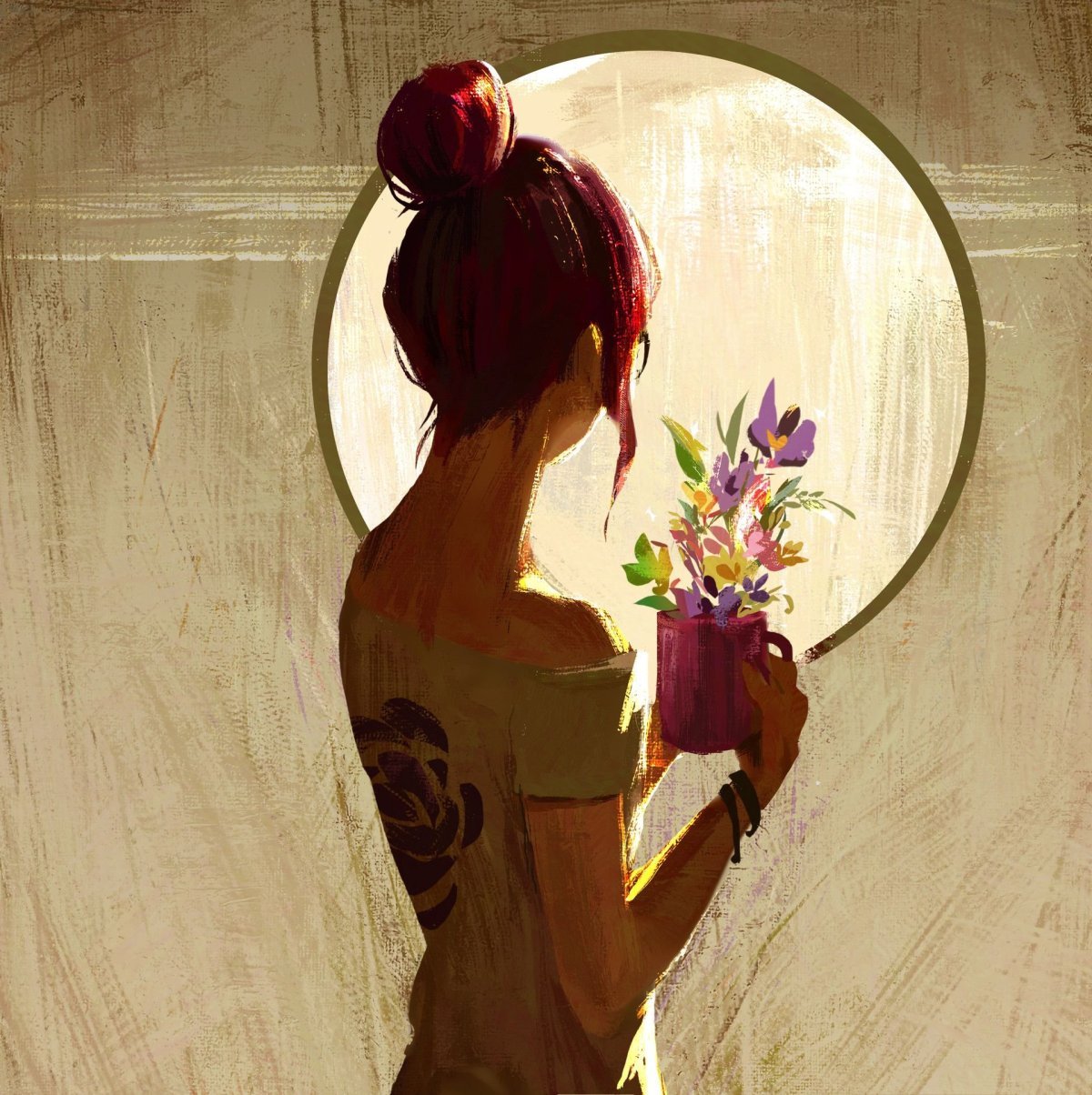 Девушка с одуванчиком