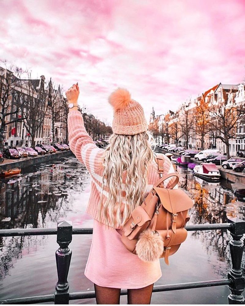 Париж девушка спиной