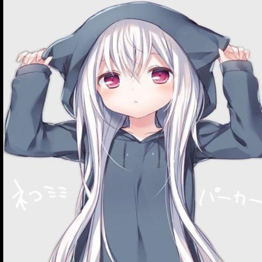 Аниме тян в толстовке