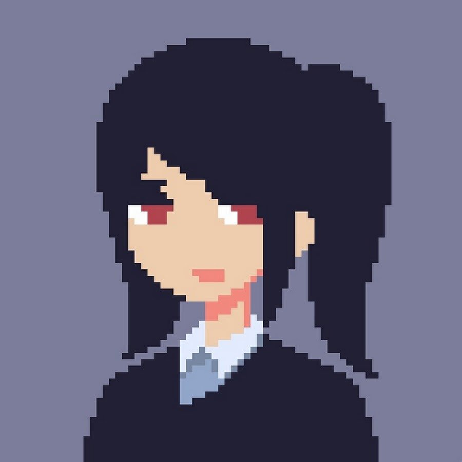 Пиксель арт девочка
