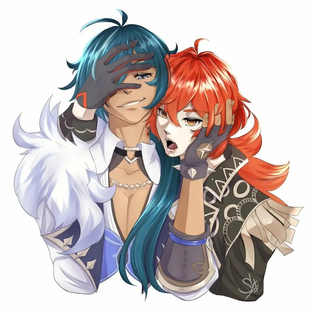 Diluc and Kaeya