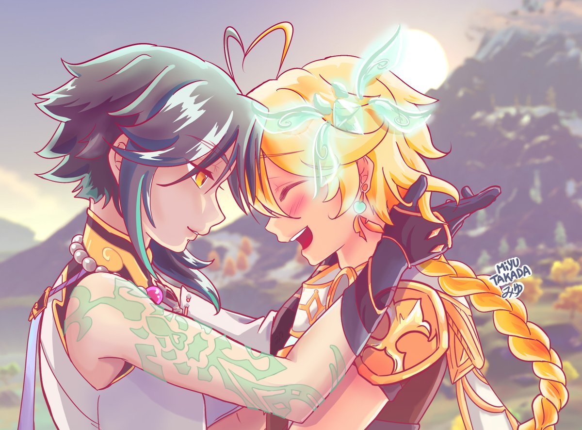 Парные аватарки Геншин Импакт для друзей