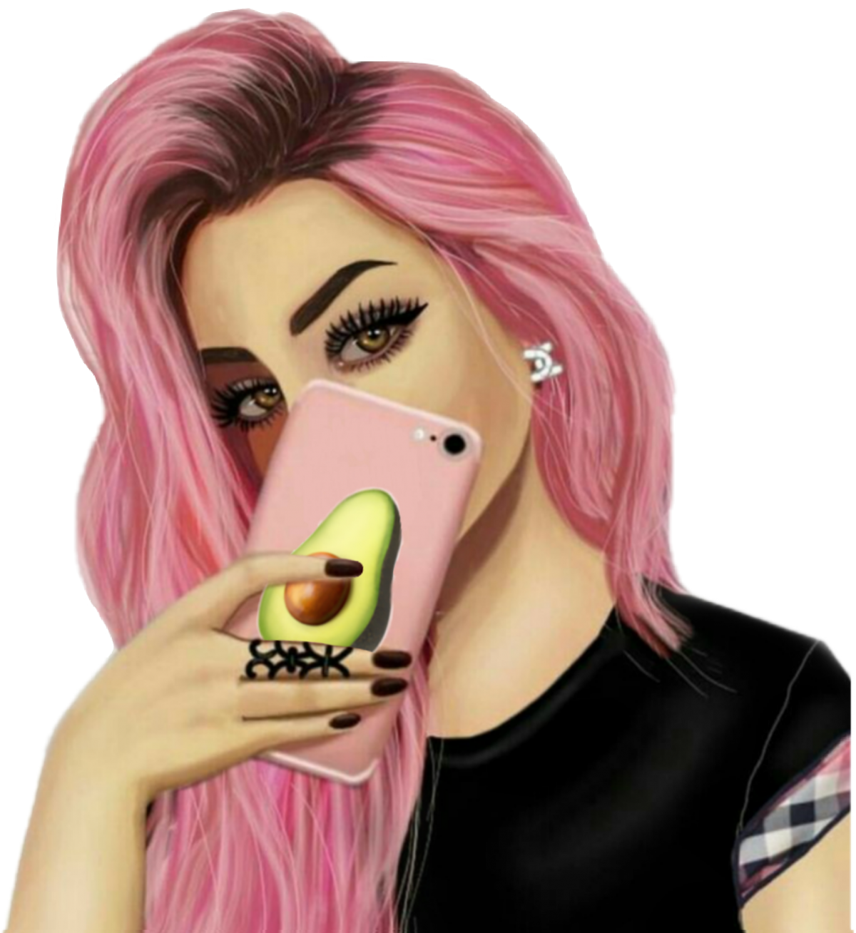 Популярные рисунки девушек