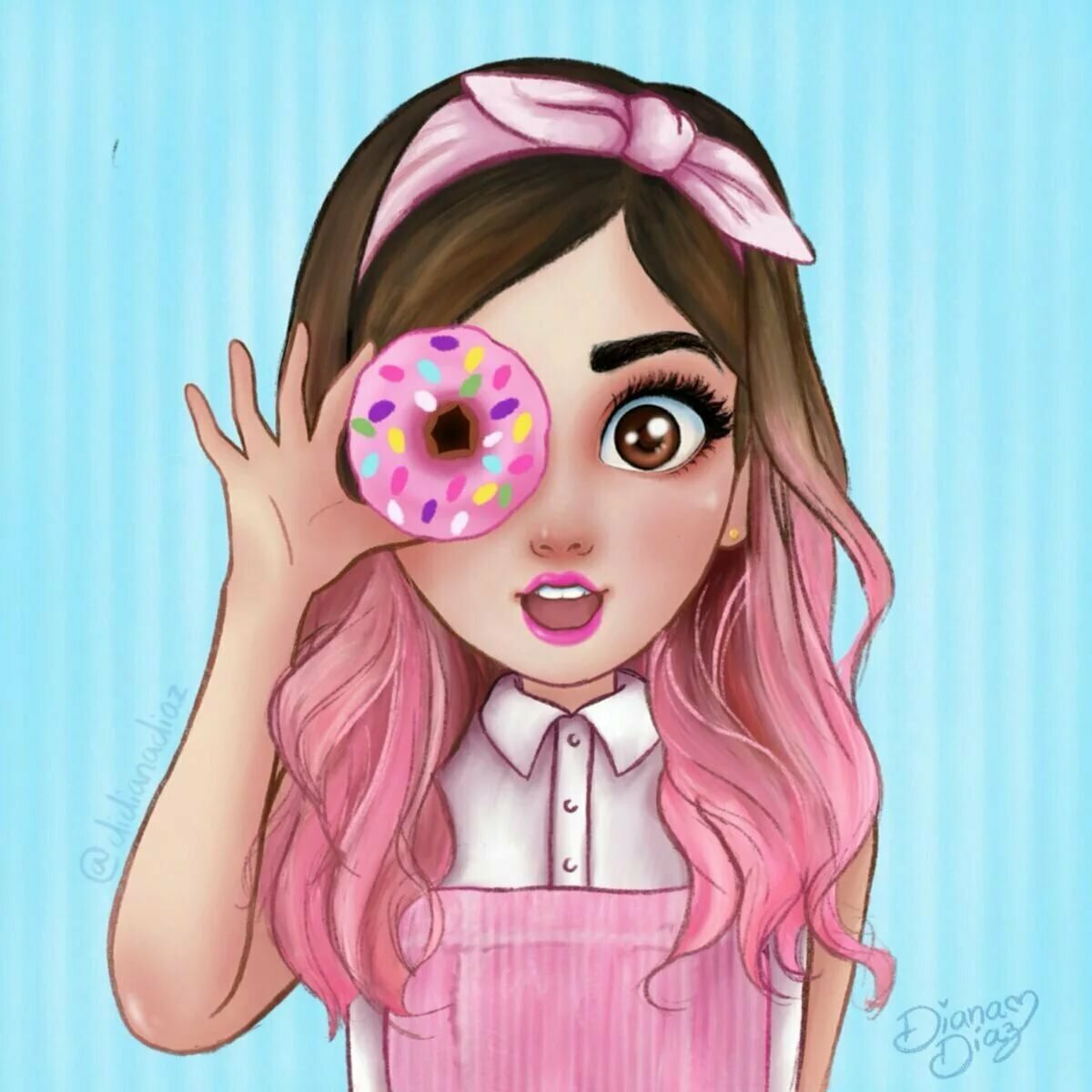 Милые мультяшные девочки