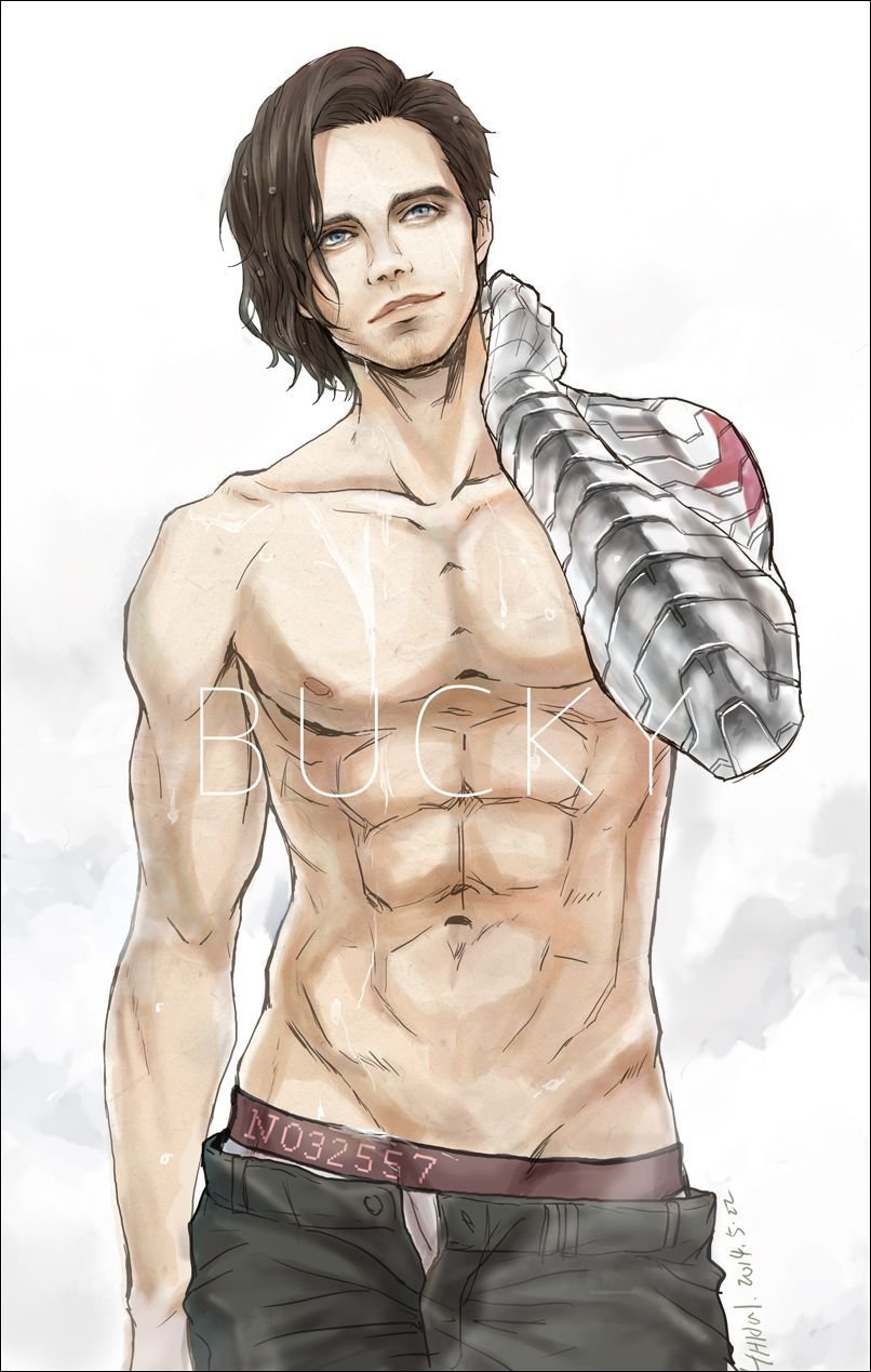 Себастьян Стэн зимний солдат торс