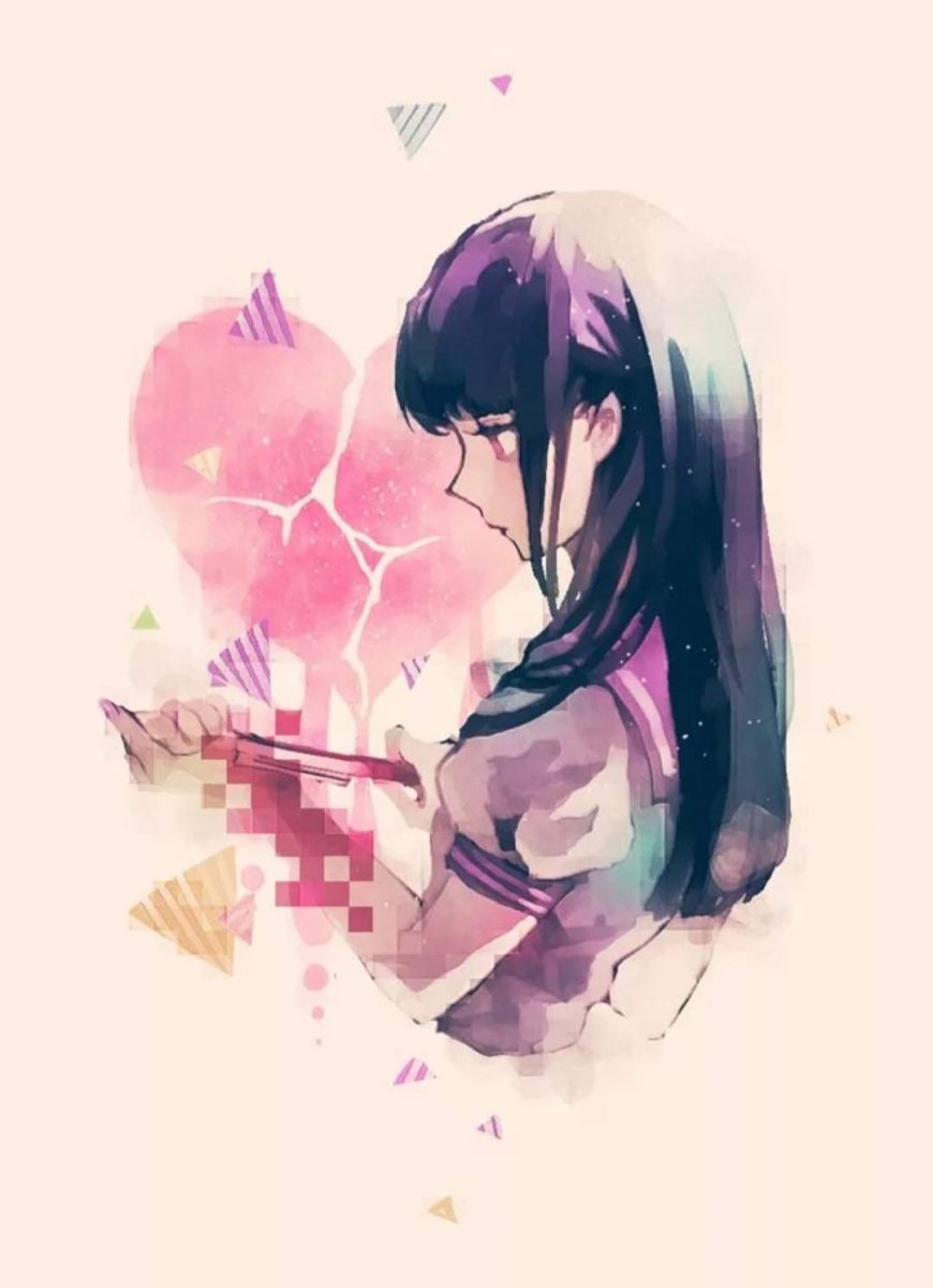 Аниме парень с разбитым сердцем