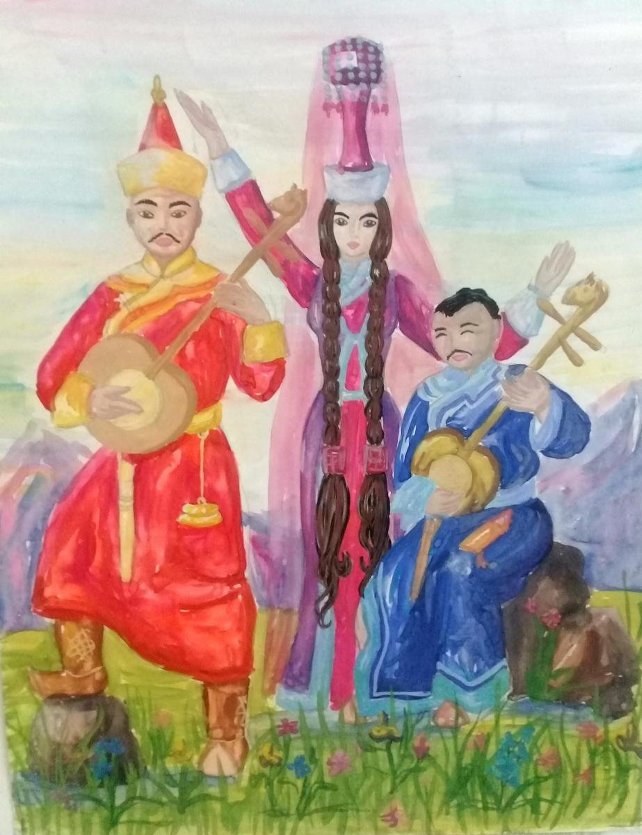 Бурятская юрта коновязь