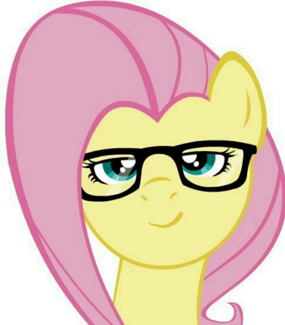 Флаттершай в очках