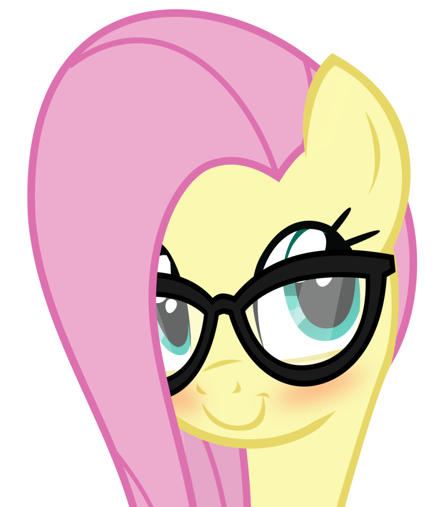 Флаттершай в очках