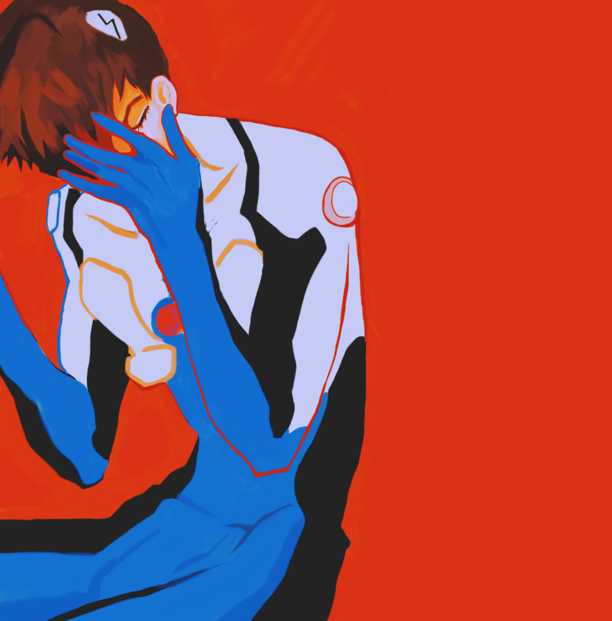 Синдзи Икари с кружкой оригинал