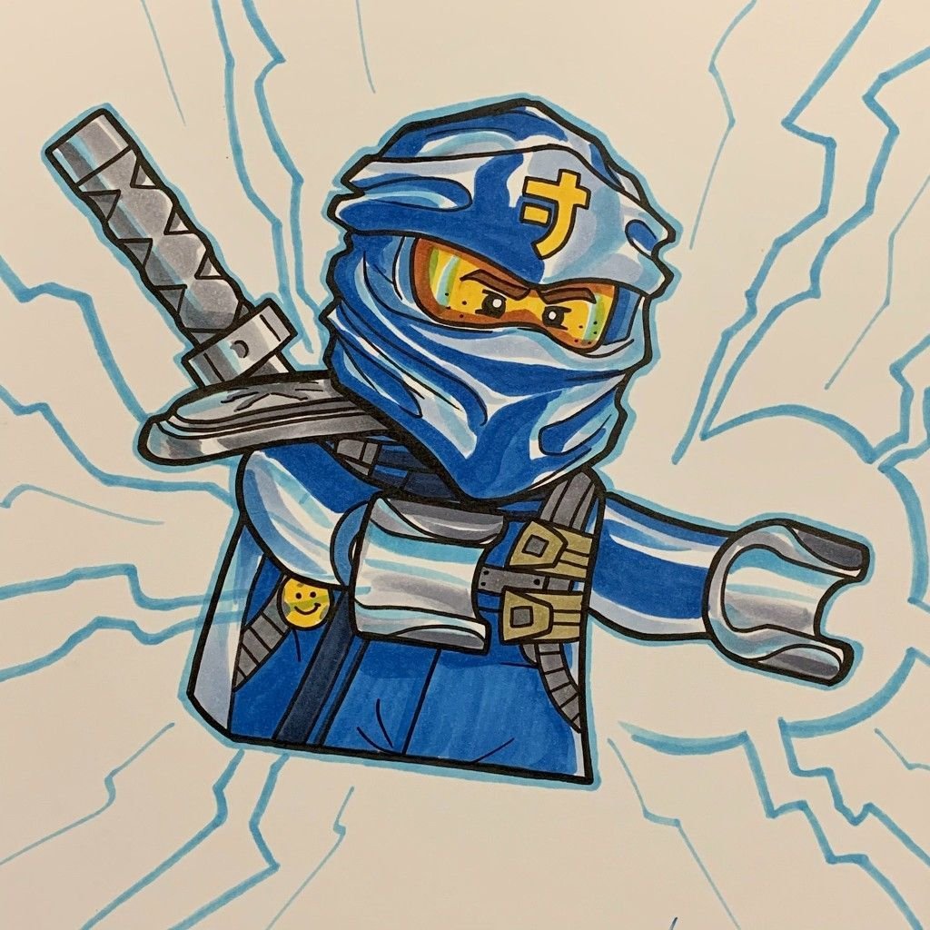 Ниндзяго Джей рисунок