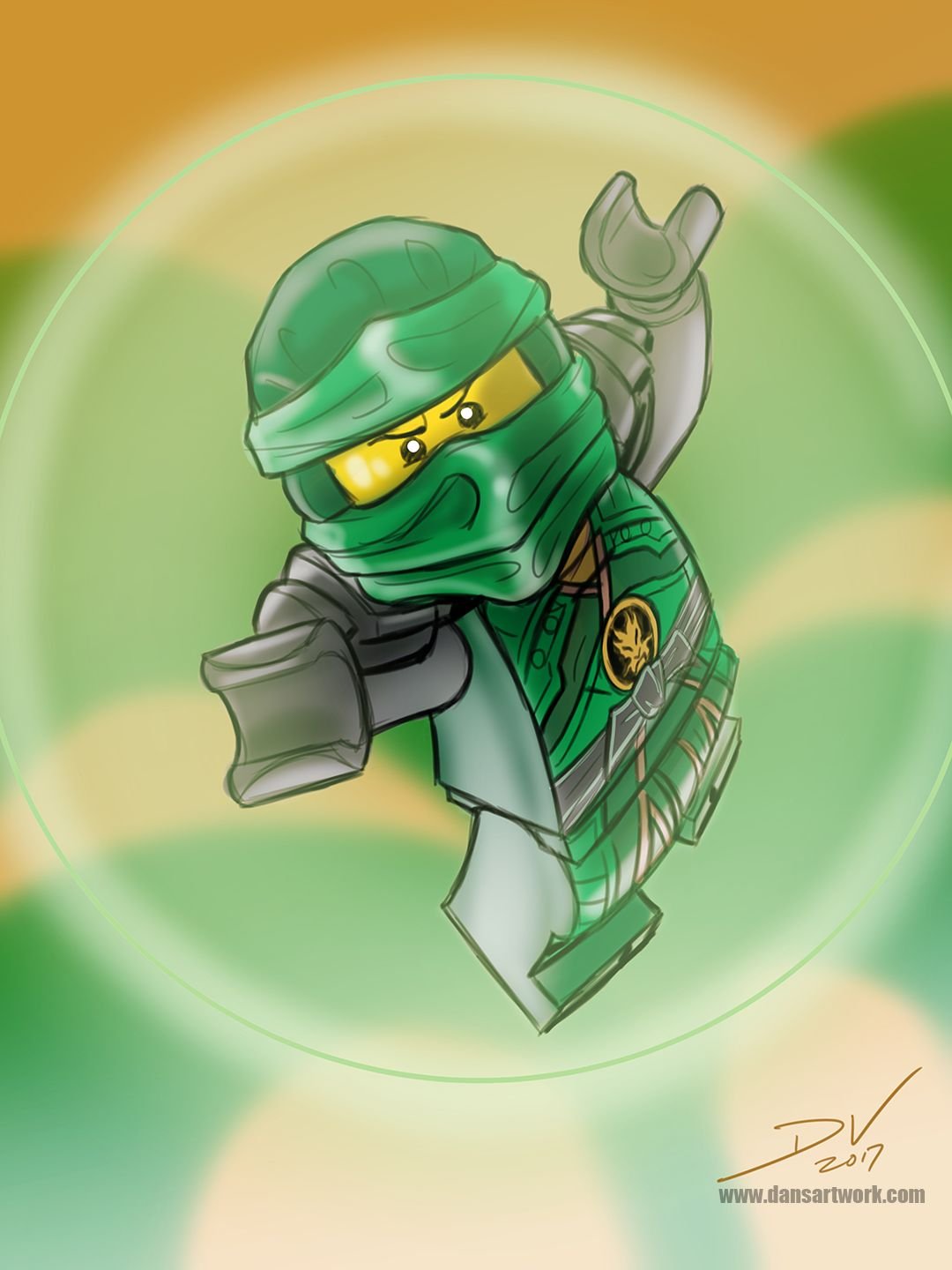 Ллойд зеленый ниндзя арт