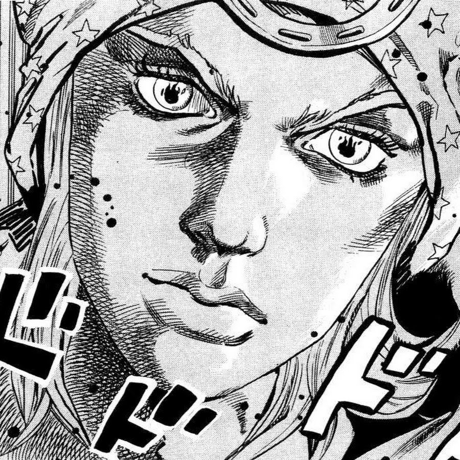 Джонни Джостар черно белый