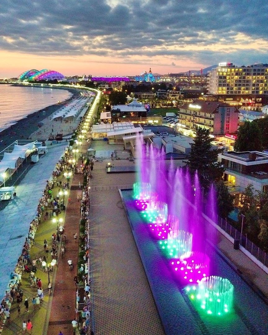 Сочи Адлер Имеретинская набережная