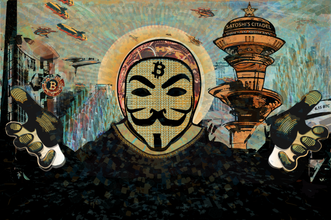 Биткоин картина маслом