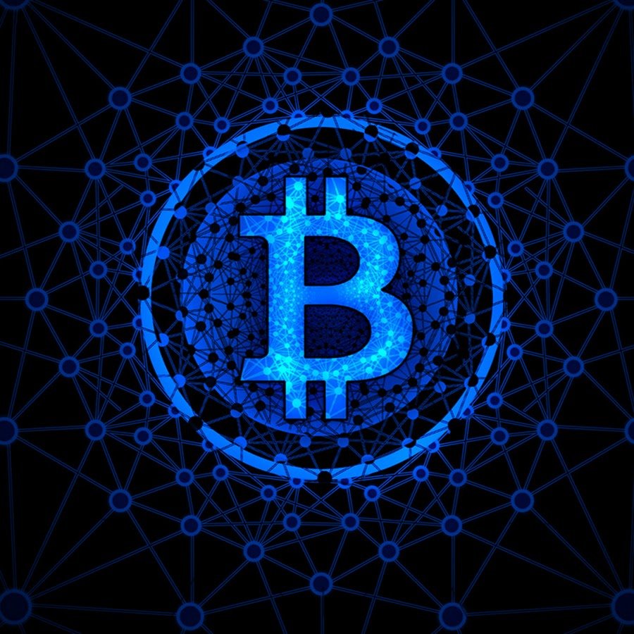 Биткоин флэт иллюстрация