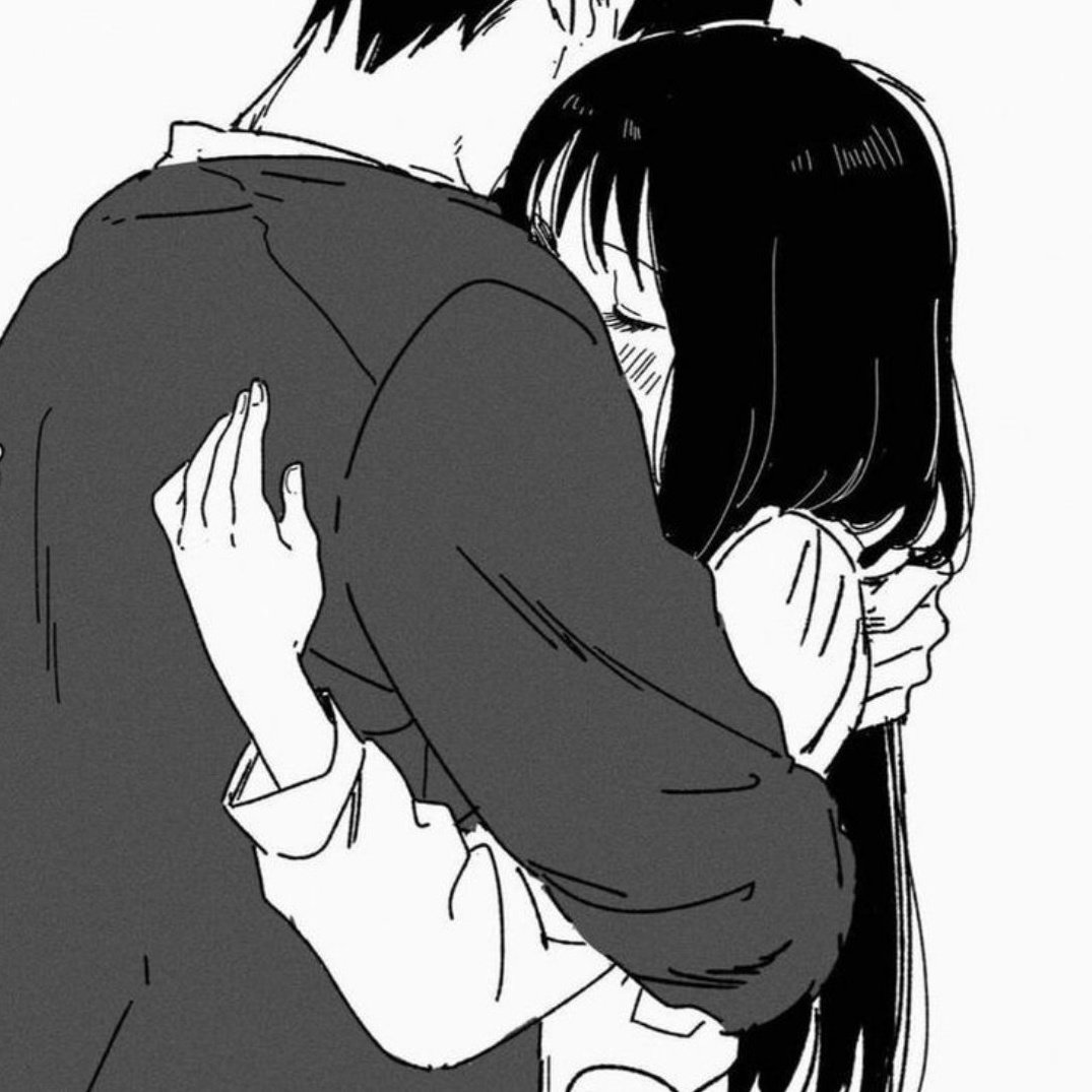 Парные авы аниме черно белые