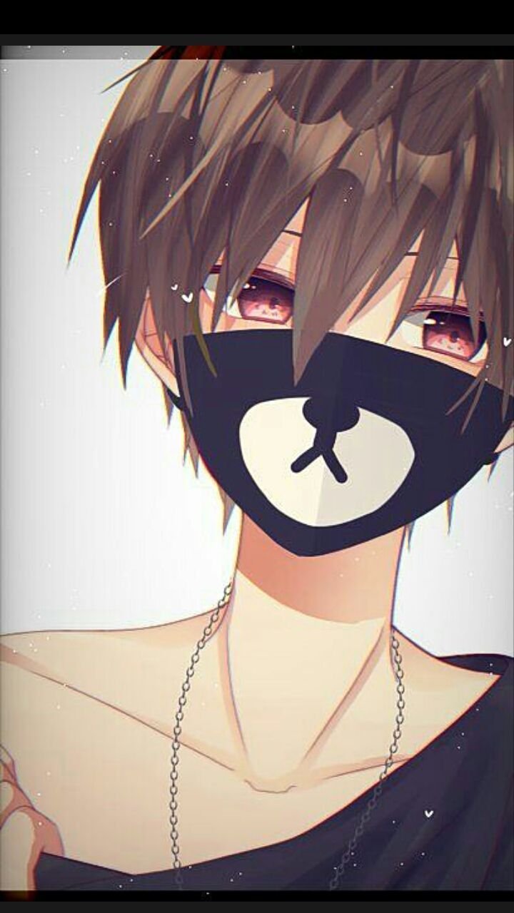 Аниме мальчик в ма ське