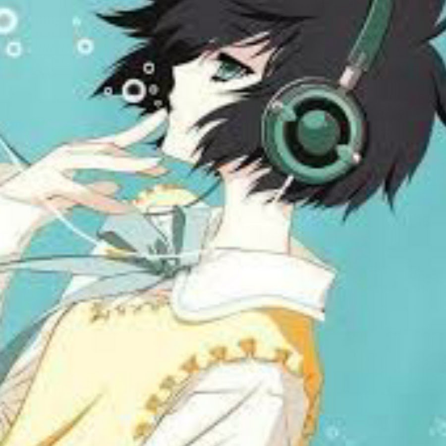 Аватарка аниме парень с наушниками