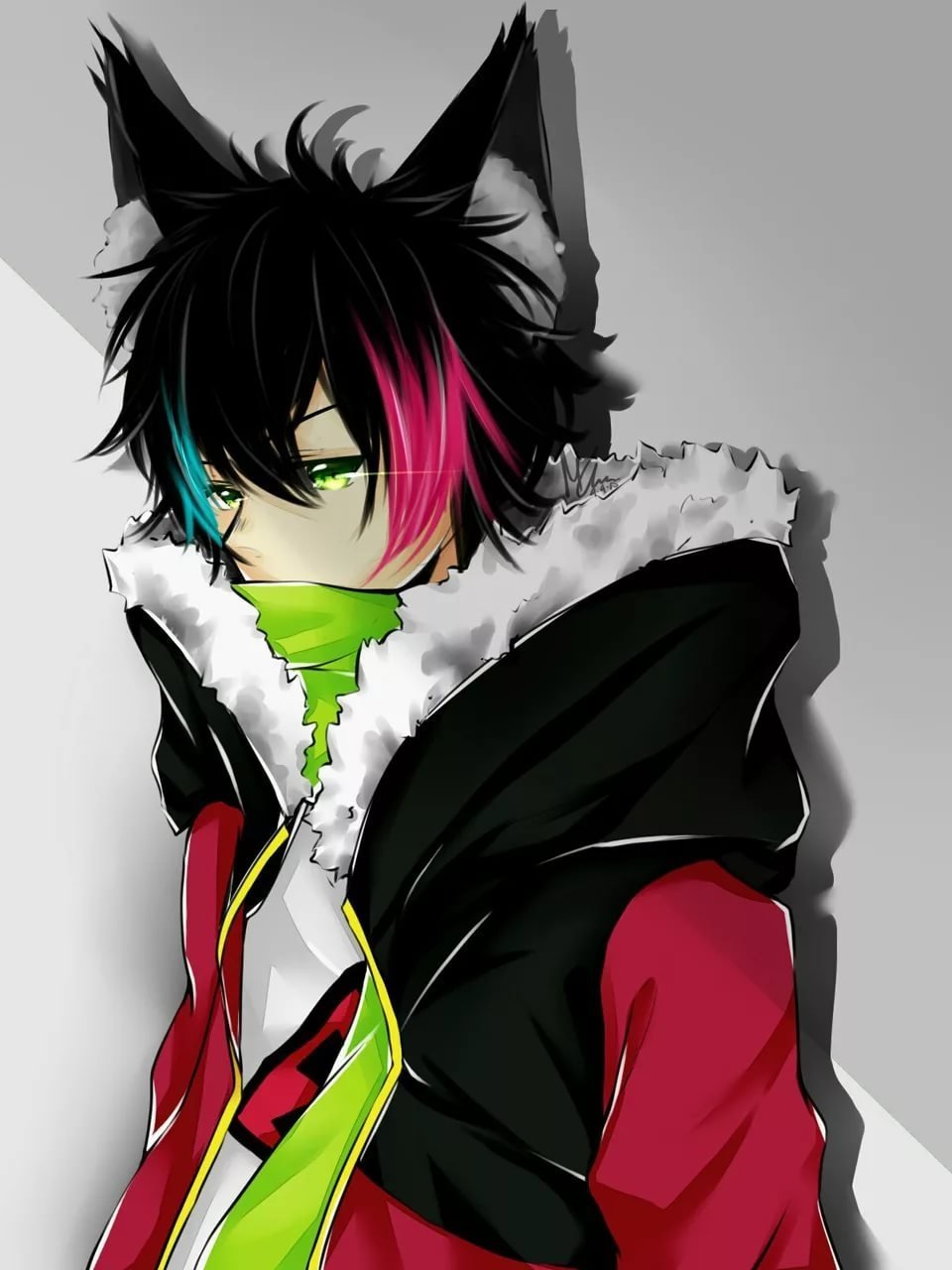 Аниме мальчик в маске