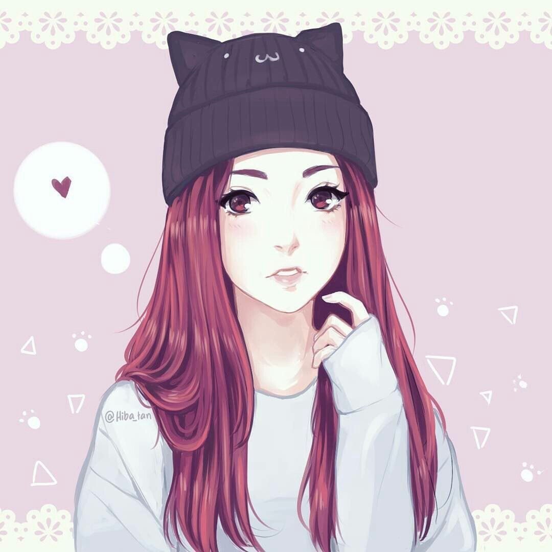 Девочка в клетчатой шапке