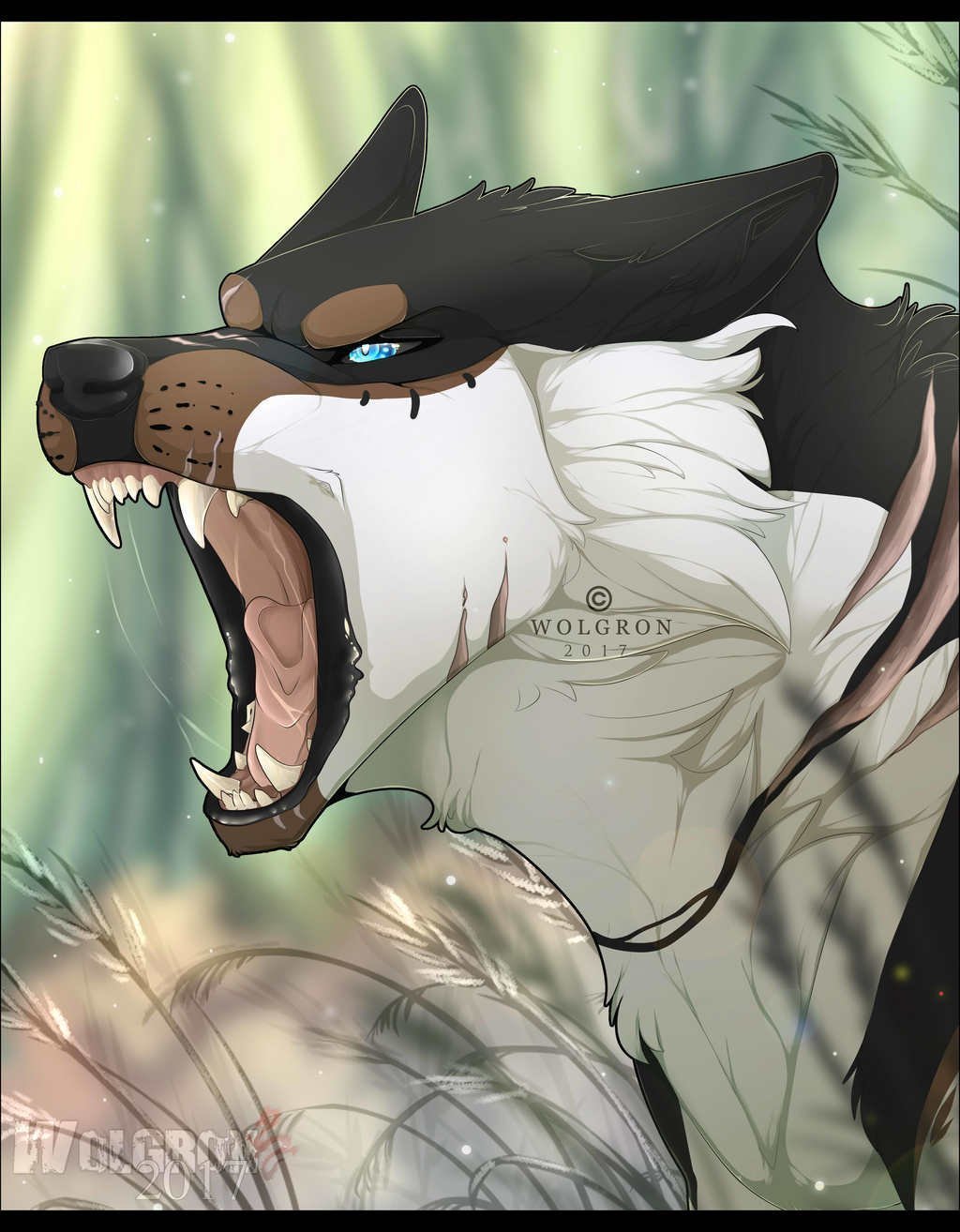 Белая лиса арт