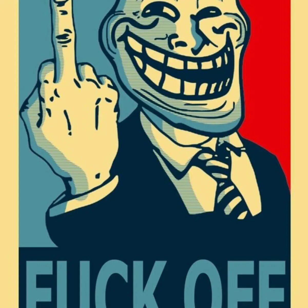 Человек показывает факью