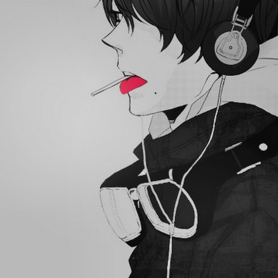 Аниме парень в капюшоне