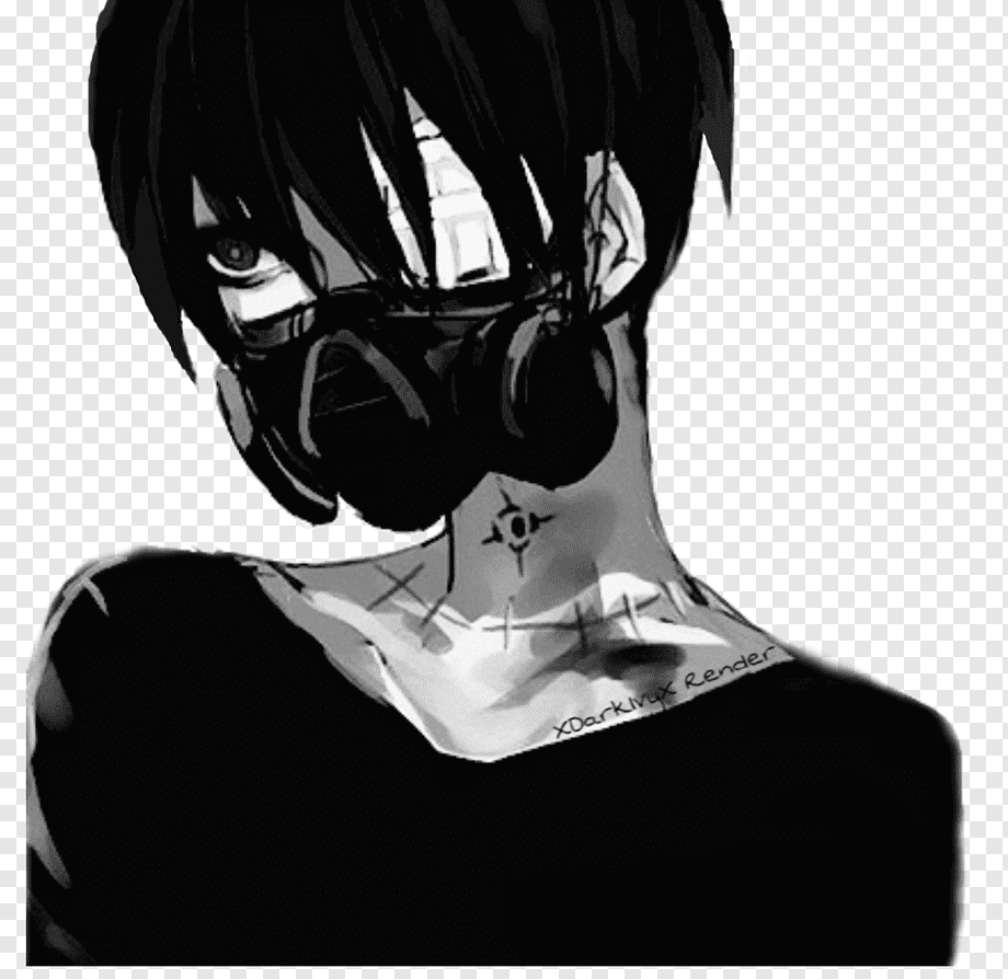 Крутые авы аниме для пацанов черно белые