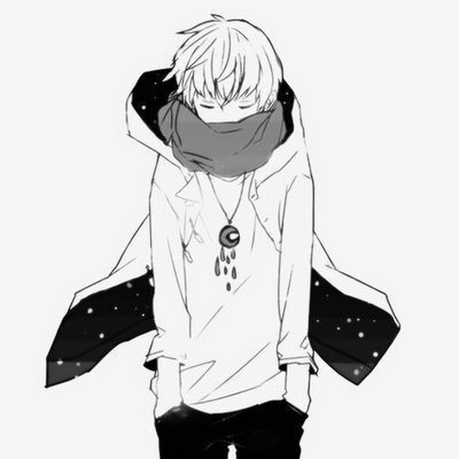 Аниме парень в маске