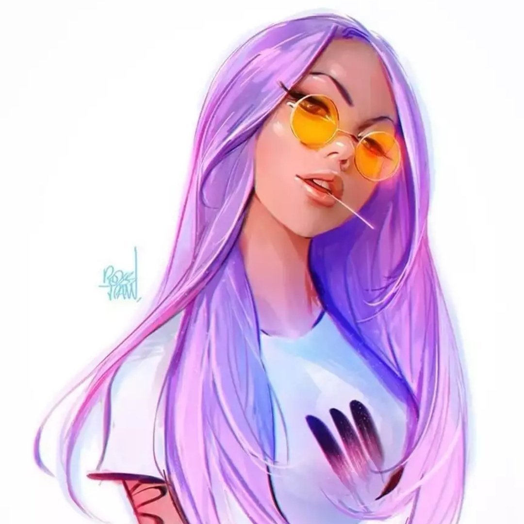 Девушка с пончиками на глазах