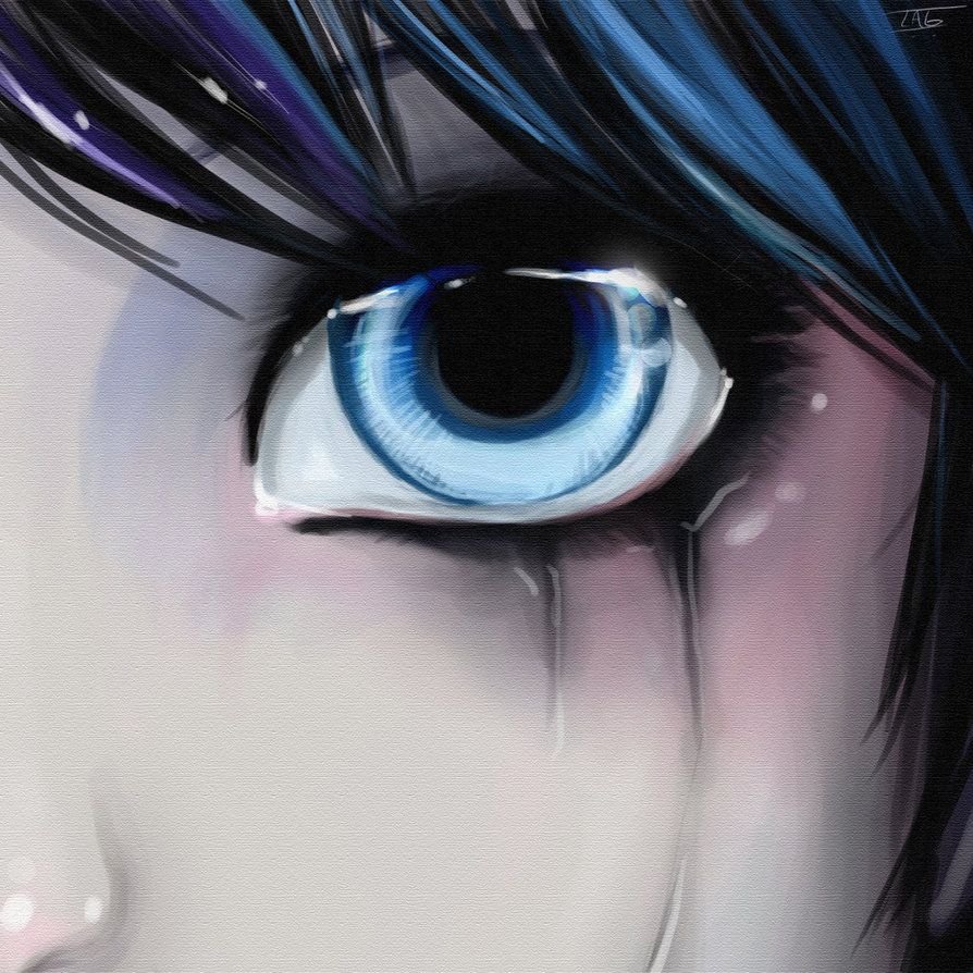 Синие глаза арт