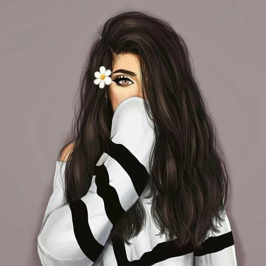 Мультяшная девочка на аву