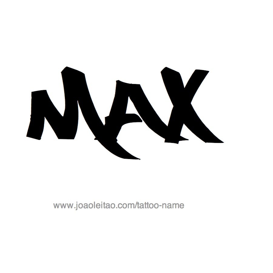 Тату с именем Макс